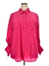George 100% Polyester Solid Pink 3/4 Sleeve Blouse Size 2X - photo 1