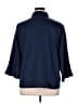 Cato 100% Polyester Floral Blue 3/4 Sleeve Blouse Size XL - photo 2