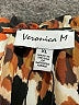 Veronica M. 100% Polyester Animal Print Brown 3/4 Sleeve Blouse Size XL - photo 6