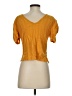 Penelope Project 100% Rayon Yellow Short Sleeve Blouse Size S - photo 2