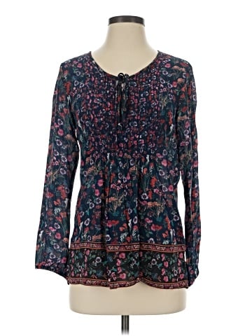 Feathers Long Sleeve Blouse (view 1)