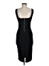 Popular Basics Solid Black Cocktail Dress Size M - photo 2