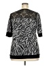 Bobbie Brooks Animal Print Black Pullover Sweater Size 2X - photo 2