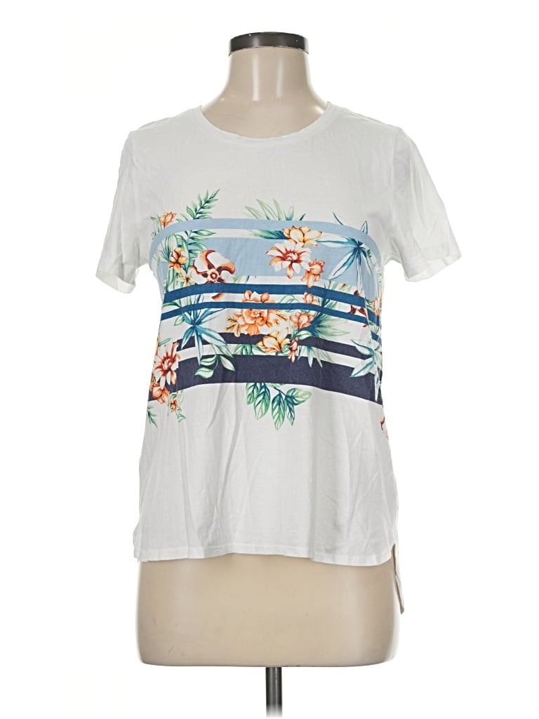 Pre-owned Tommy Bahama Short Sleeve T-shirt In White