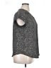Fun2Fun 100% Polyester Polka Dots Black Short Sleeve Blouse Size XL - photo 4