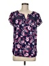 41Hawthorn 100% Polyester Paisley Blue Short Sleeve Blouse Size M - photo 1