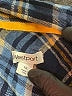 Westport 100% Rayon Plaid Blue Long Sleeve Button-Down Shirt Size 1X - photo 4
