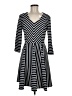 Gabby Skye Chevron-herringbone Black Casual Dress Size 8 - photo 1