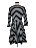 Gabby Skye Chevron-herringbone Black Casual Dress Size 8 - photo 2