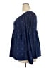 Torrid Blue Long Sleeve Blouse Size 2X Plus (2) - photo 5