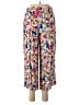 Robert Louis 100% Rayon Floral White Pink Casual Pants Size M - photo 2