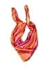 Unbranded 100% Polyester Orange Scarf One size - photo 1