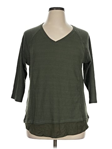 Always Indigo 3/4 Sleeve T-Shirt (view 1)