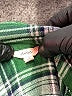 Eberjey Plaid Green 3/4 Sleeve Button-Down Shirt Size S - photo 7