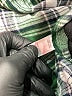 Eberjey Plaid Green 3/4 Sleeve Button-Down Shirt Size S - photo 8