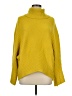 Moth Solid Yellow Turtleneck Sweater Size M - photo 1