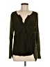 Language Green Long Sleeve Blouse Size M - photo 1