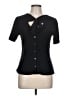 Unique Vintage Black Short Sleeve Blouse Size 10 - photo 1