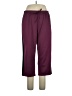 Fashion Bug 100% Polyester Color Block Burgundy Track Pants Size 14 - photo 1