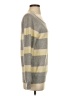 Aqua 100% Cashmere Stripes Gray Cashmere Pullover Sweater Size S - photo 4