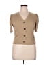 Ann Taylor LOFT Tan Short Sleeve Top Size XL - photo 1