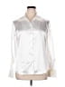 Kasper Metallic Silver 3/4 Sleeve Blouse Size 16 - photo 1
