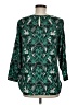 J.Crew 100% Polyester Green 3/4 Sleeve Blouse Size 6 - photo 2