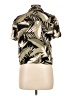 Volcom 100% Viscose Tropical Black Short Sleeve Blouse Size 10 - photo 2