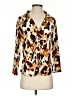 Cato Animal Print Brown 3/4 Sleeve Blouse Size S - photo 1