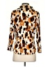 Cato Animal Print Brown 3/4 Sleeve Blouse Size S - photo 2