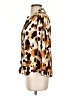 Cato Animal Print Brown 3/4 Sleeve Blouse Size S - photo 5