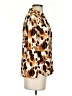 Cato Animal Print Brown 3/4 Sleeve Blouse Size S - photo 4