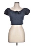 Unique Vintage Gray Short Sleeve Top Size L - photo 1