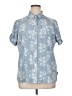Woolrich Print Blue Short Sleeve Button-Down Shirt Size XL - photo 1