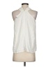 Ann Taylor 100% Polyester Ivory Sleeveless Blouse Size S - photo 2