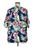 Unbranded Blue Short Sleeve Blouse Size XL - photo 2