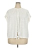 Cable & Gauge Ivory Short Sleeve Blouse Size 2X - photo 1