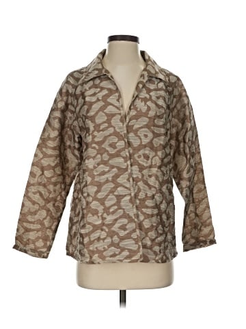 Lafayette 148 New York 3/4 Sleeve Button-Down Shirt (view 1)
