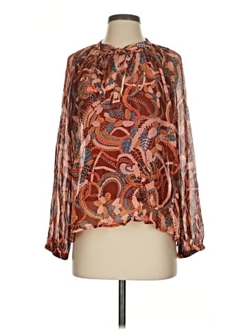A.L.C. Long Sleeve Silk Top (view 1)