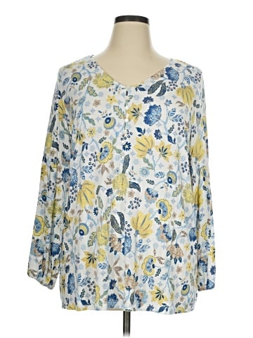 Cj Banks 3/4 Sleeve Blouse (view 1)