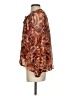 A.L.C. 100% Silk Floral Paisley Brown Long Sleeve Silk Top Size 4 - photo 5