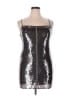 A.L.C. 100% Polyester Metallic Silver Cocktail Dress Size XL - photo 1