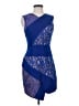 BCBGMAXAZRIA 100% Polyester Blue Cocktail Dress Size 4 - photo 1