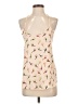 Joyce 100% Polyester Ivory Sleeveless Top Size S - photo 1