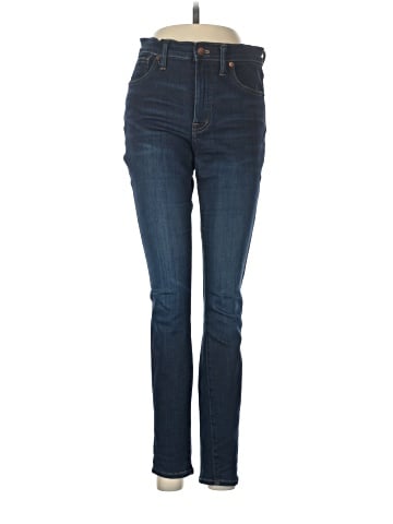 Madewell 9" Mid-Rise Skinny Jeans in Larkspur Wash: TENCEL&trade; Denim Edition (view 1)
