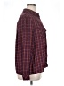 CAbi 100% Polyester Plaid Burgundy Long Sleeve Blouse Size XL - photo 4