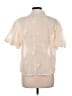 Ultra Pink 100% Polyester Ivory Short Sleeve Blouse Size L - photo 2