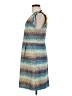 Tabitha 100% Polyester Print Blue Casual Dress Size 6 - photo 5
