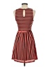 Everly 100% Polyester Stripes Red Casual Dress Size S - photo 2