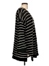 Eileen Fisher 100% Cotton Stripes Multi Color Black Pullover Sweater Size L - photo 4